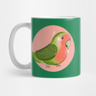 Cute Rosy-faced Lovebird Mug